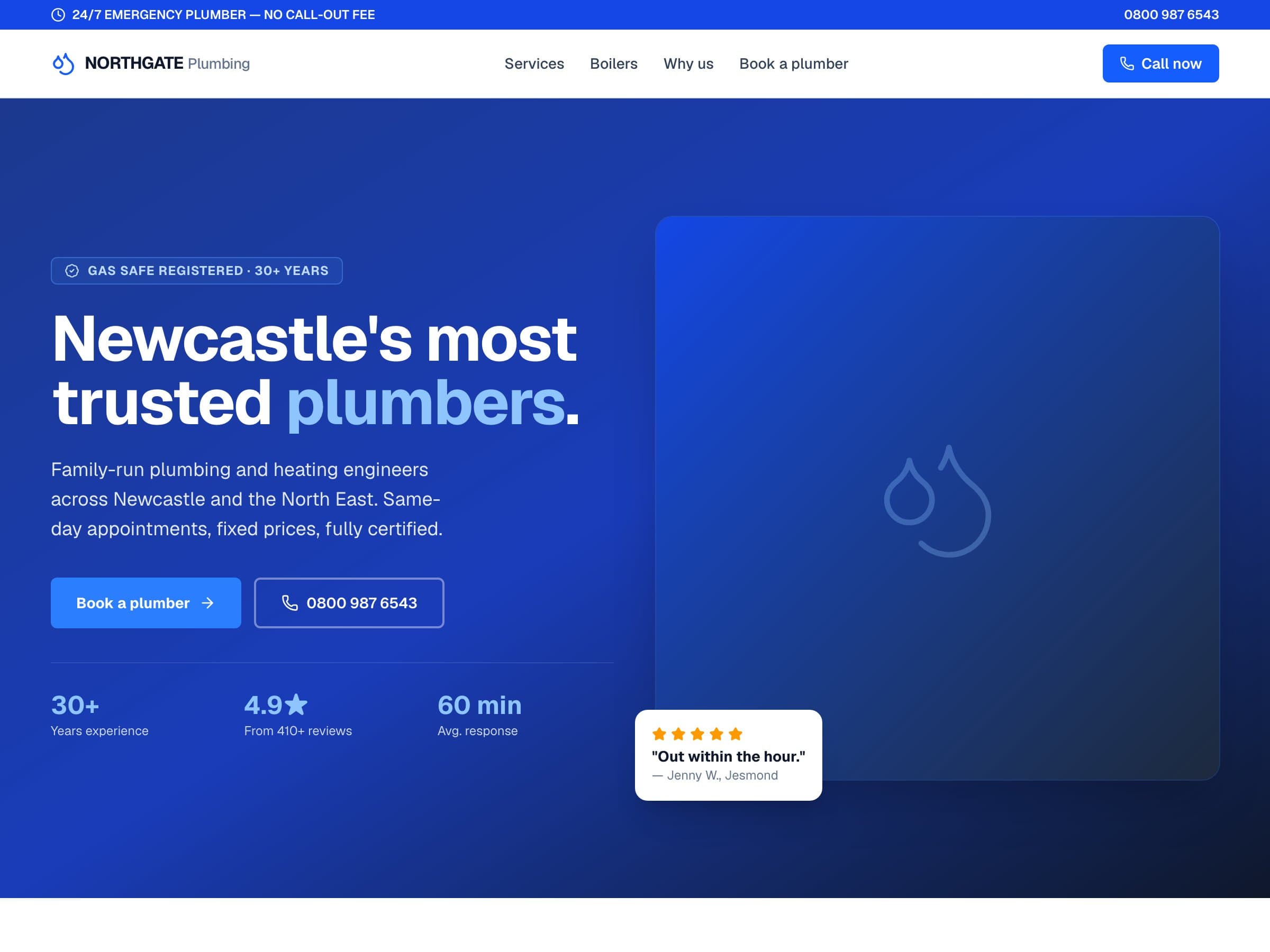Northgate Plumbing demo site
